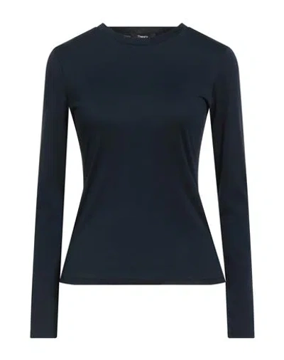 Theory Woman T-shirt Midnight Blue Size S Pima Cotton
