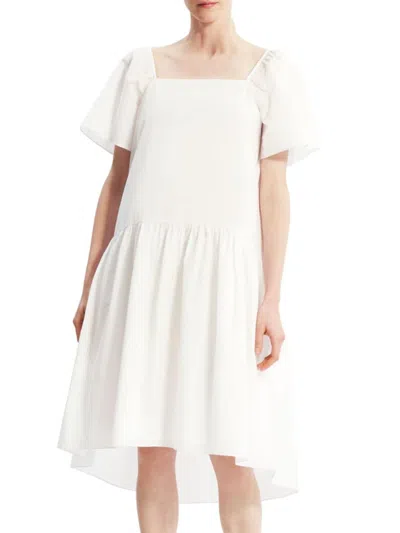 Theory Women's A Line Dress In White