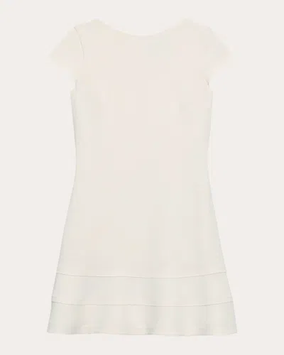 Theory Women's Admiral Crepe Seamed A-line Mini Dress In White