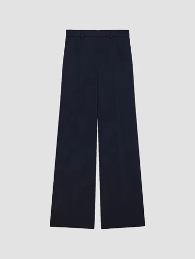 Theory Women's Admiral Crepe Wide-leg Flare Pants In Black