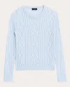 THEORY WOMEN'S ARAN CABLE KNIT PULLOVER