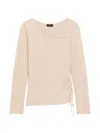 Theory Asymmetric Sweater In Neutral