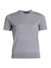 Theory Women's Basic Merino Wool T-shirt In Gray
