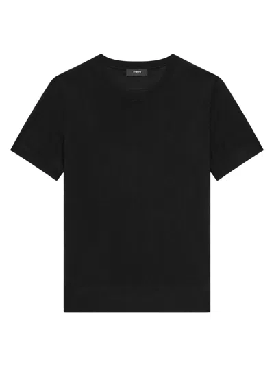 Theory Women's Basic Merino Wool T-shirt In Black