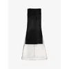 Theory Overlay Midi Dress In Good Linen In Black