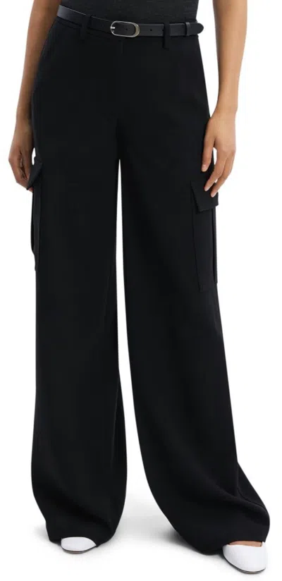 Theory Women's Cargo Flare Pants In Black