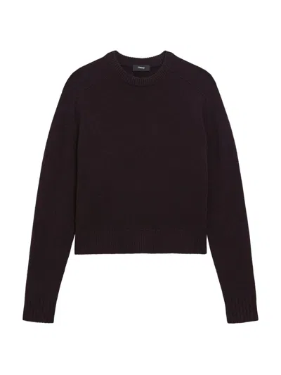 Theory Ribbed Wool And Cashmere-blend Sweater In Black