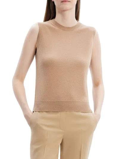 Theory Women's Cashmere Sleeveless Sweater In Neutral
