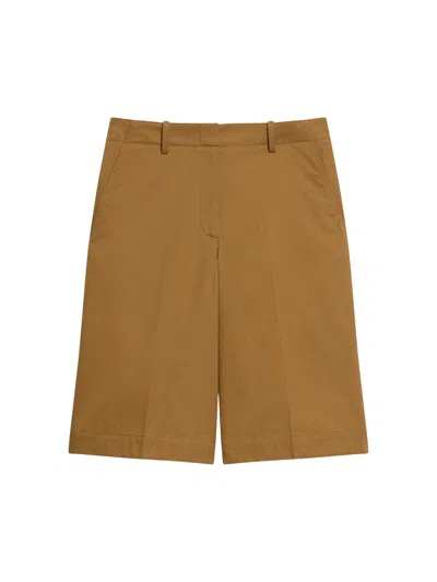 Theory Women's Casual Chino Shorts In Brown