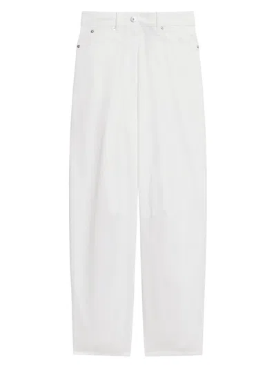 Theory Women's Chino Drop Curve Pants In White