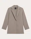 Theory New Divide Double-face Wool Blazer In Neutrals