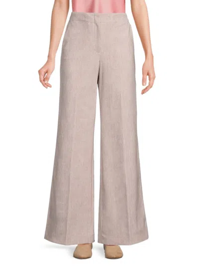 Theory Women's Clean Terena Wide Leg Pants In Pink