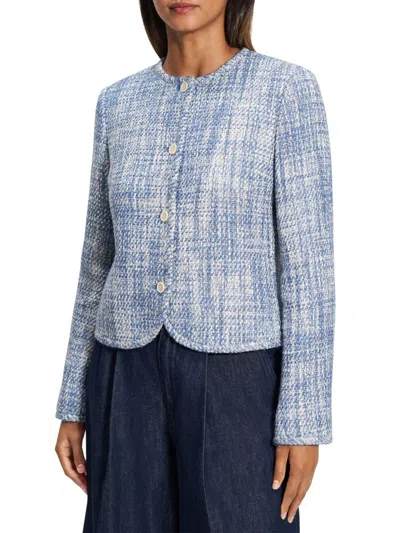 Theory Women's Clean Woven Lady Jacket In Blue