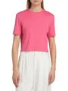 Theory Women's Cotton T-shirt Minidress In Pnk Azalea