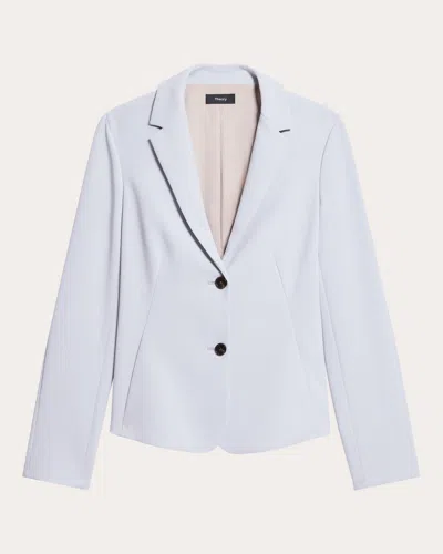 THEORY WOMEN'S CREPE SHAPED BLAZER