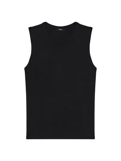 Theory Women's Crewneck Tank Top In Black