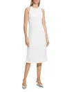 Theory Women's Criss Cross Back Midi Dress In White