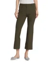 Theory Kick Flare Pants In Dark Olive
