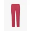 Theory Treeca Pull-on Trousers In Deep Rose