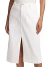 Theory Admiral Crepe Midi Trouser Skirt In White