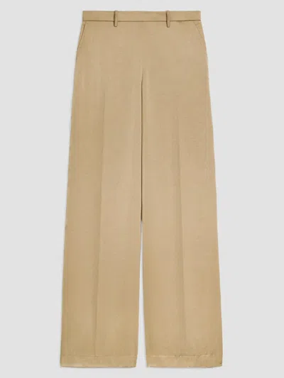 Theory Women's Elasticized Waistband Satin Wide-leg Pants