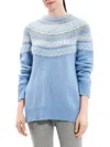 Theory Women's Wool Blend Crewneck Sweater In Winter Blue Multi