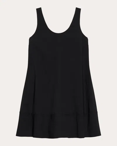 Theory Women's Good Linen A-line Tank Dress In Black