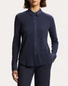 Theory Riduro Organic Cotton Button-down Shirt In Blue