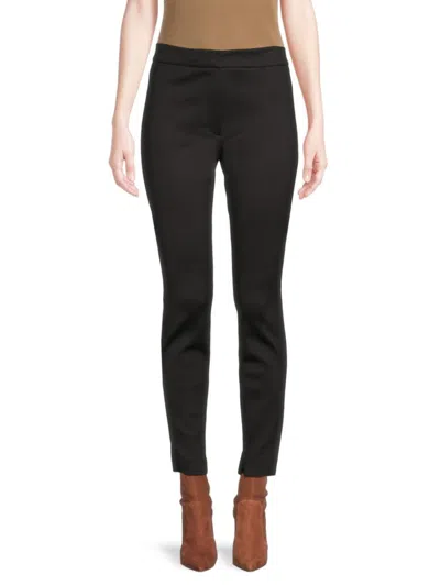 Theory Women's High Rise Solid Pants In Black