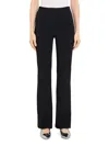 Theory Crepe Cashmere And Wool Flare Pants In Black