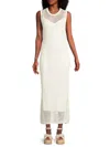 Theory Women's Mesh Knit Tank Dress In Bone