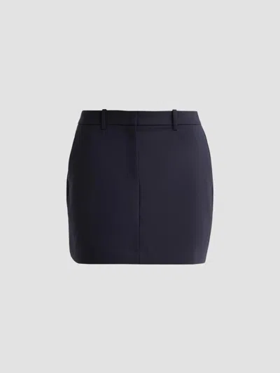Theory Women's Mini Trouser Skirt In Blue