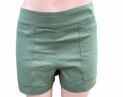 Theory Women's Mini Utility Shorts In Green