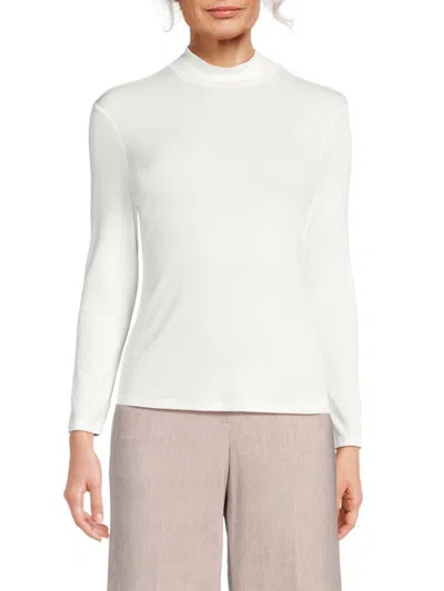 Theory Women's Mockneck Top In White