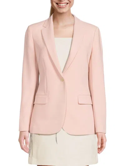 Theory Women's Notch Lapel Blazer In Pink