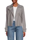 THEORY WOMEN'S OPEN FRONT TRENCH JACKET