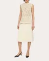 Theory Women's Open Knit Vest In White