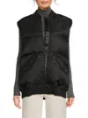Theory Oversized Flight Vest Black In Black