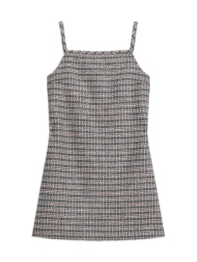 Theory Women's Plaid Mini Shift Dress In Pink