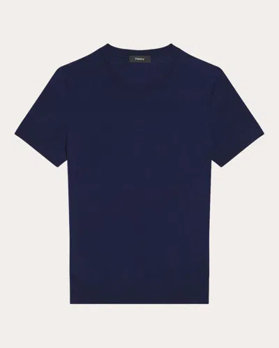 Theory Women's Regal Wool Crewneck Top In Blue