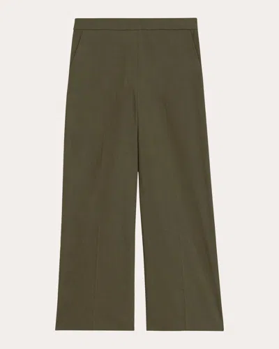 Theory Women's Relaxed Pants In Green