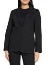 Theory Women's Relaxed Single-breasted Patch Pocket Jacket In Black