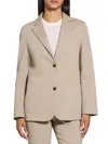 Theory Relaxed Fit Linen Blend Blazer In Brown