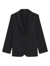 Theory Stretch Sculptural Blazer In Black