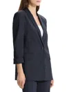Theory Women's Rolled-sleeve One-button Blazer In Concord