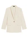 THEORY WOMEN'S ROLLED-SLEEVE ONE-BUTTON BLAZER