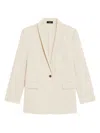 Theory Single Breasted Tailored Blazer In Straw