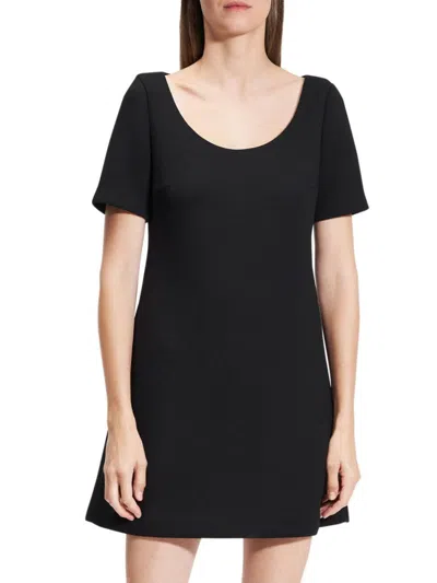 THEORY WOMEN'S SCUBA A-LINE MINIDRESS