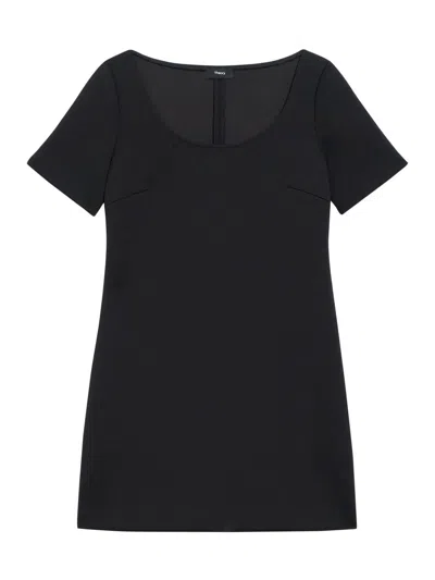 Theory Women's Scuba A-line Minidress In Black