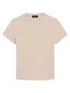 Theory Women's Short Sleeve Cotton T-shirt In Canvas